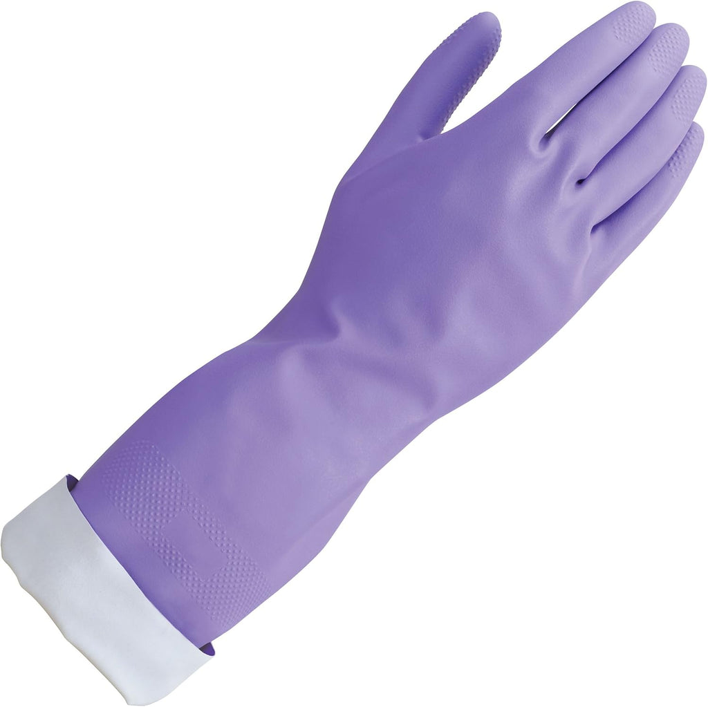 Loving Hands Reusable Heat Resisting Cleaning Gloves with Cotton Flock Lining, Medium
