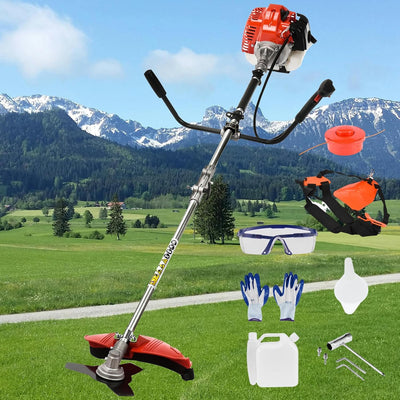52CC Gas Weed Eater, 2 in 1 Weed Wacker Gas, 2025 Upgraded Gas Powered Weed Eater[New Model Quality Improvement]
