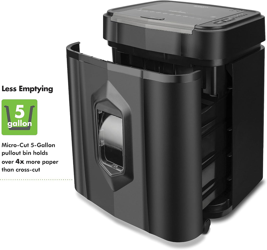 Professional Grade AU125MA 120-Sheet Auto Feed High-Security Micro-Cut Paper Shredder/60 Minutes/Security Level P-5