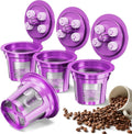 Universal Refillable Coffee Pods with 5 Holes, Suitable for K Cups, Refillable Coffee Filters with Food Grade