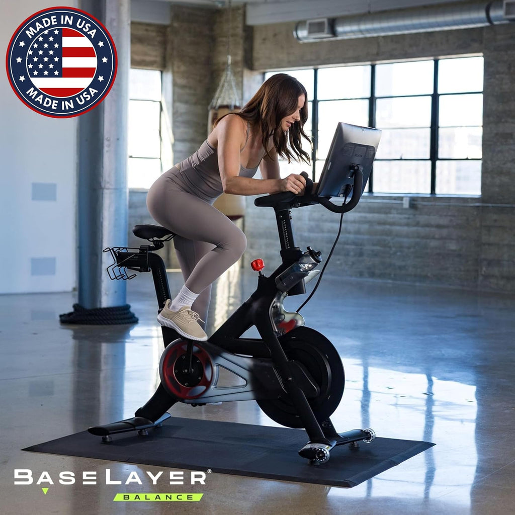 Balance Series Interlocking Floor Tiles - Durable ½ in TPE (Rubber Like, NOT Foam, no Odor) - Gym Flooring for Cardio
