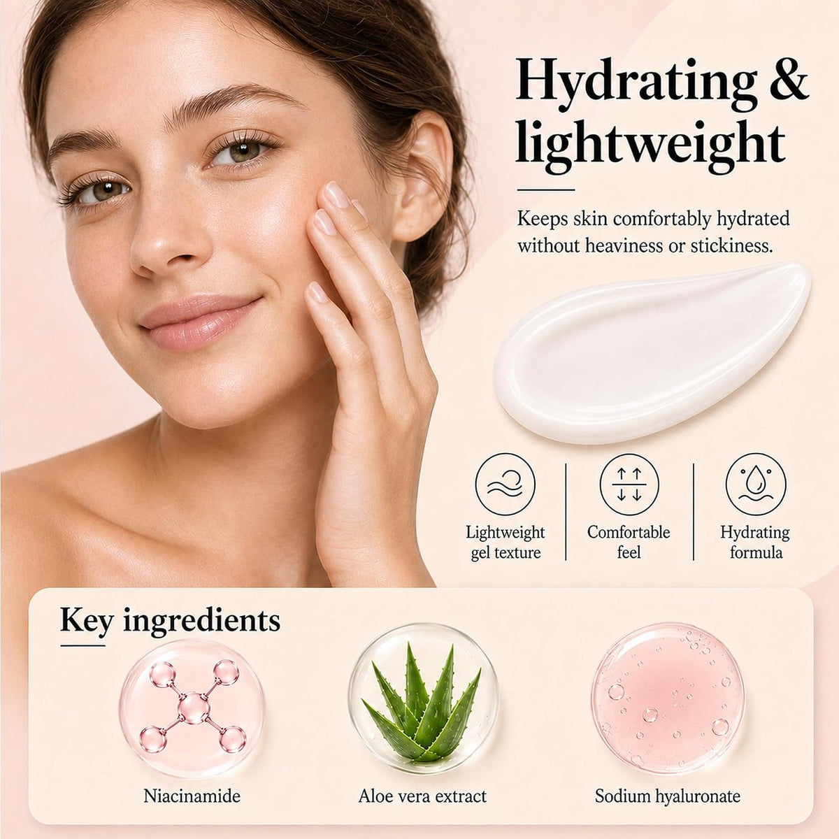 Hydrating Makeup Primer, Smoothing Blur Face Primer Before Foundation,1.2Oz