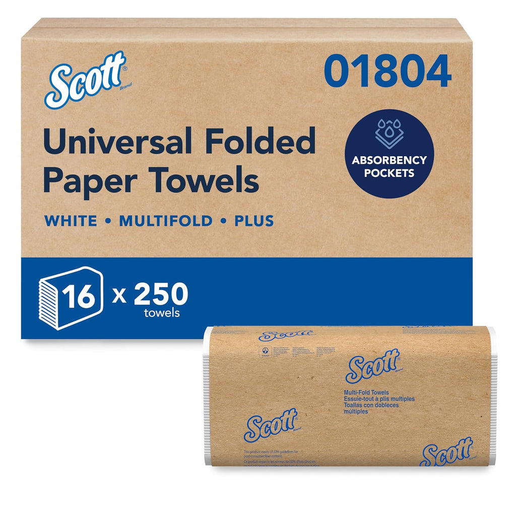 Multifold Paper Towels, Bulk, 16 x 250 Sheets (01804)