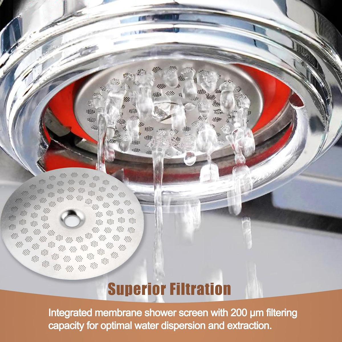 Shower Screen Replacement for 55 mm IMS Precision Group Head Screen GA200IM