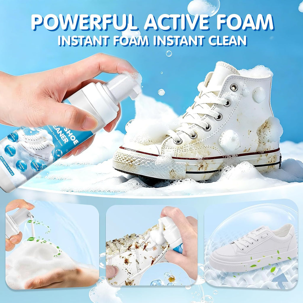 Shoe Cleaner 8.12 oz (240ml) – Sneaker Cleaner Foam for White Shoes, Tennis Shoes & More, Remove Dirt & Stains