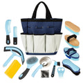 Horse Grooming Kit, 14-in-1 Professional Horse Brush Supplies Set for Grooming & Care, with Horse Brushes, Curry