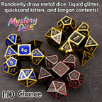 Mystery Dice Set, RPG Dice Set of 7 Polyhedral Dice