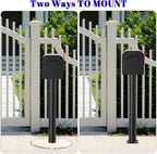 43" Tall Mailbox Post with Mounting Bracket for Outdoor Mailboxes | Mounting Post for Use with Mailbox Bracket,Heavy