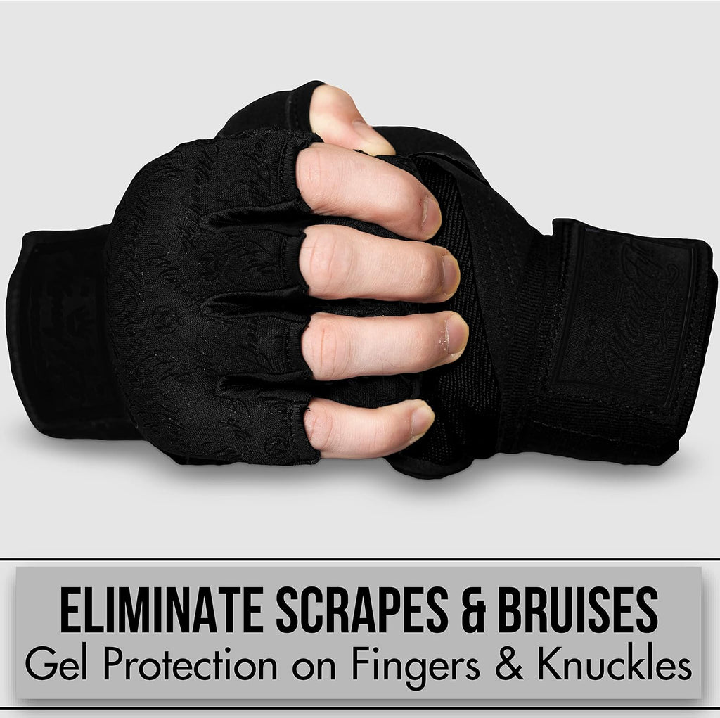 Quick Gel Boxing Wraps Under Boxing Gloves - Kickboxing MMA Muay Thai - Fist, Knuckle, Wrist Wrap Protection Inner