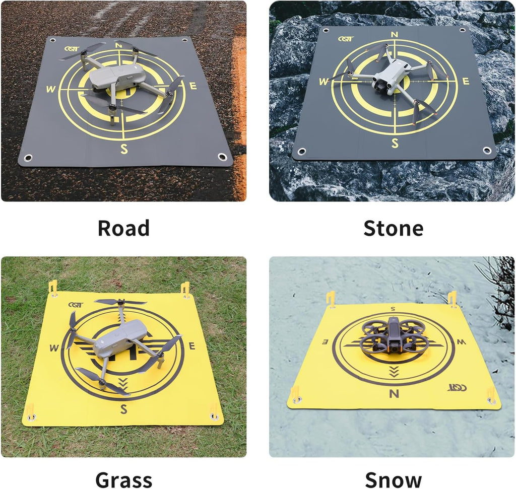 Drone Landing Pad Universal Waterproof Weighted Portable Fast-Foldable Helipad Launch for DJI Avata 360 Mavic 3 4
