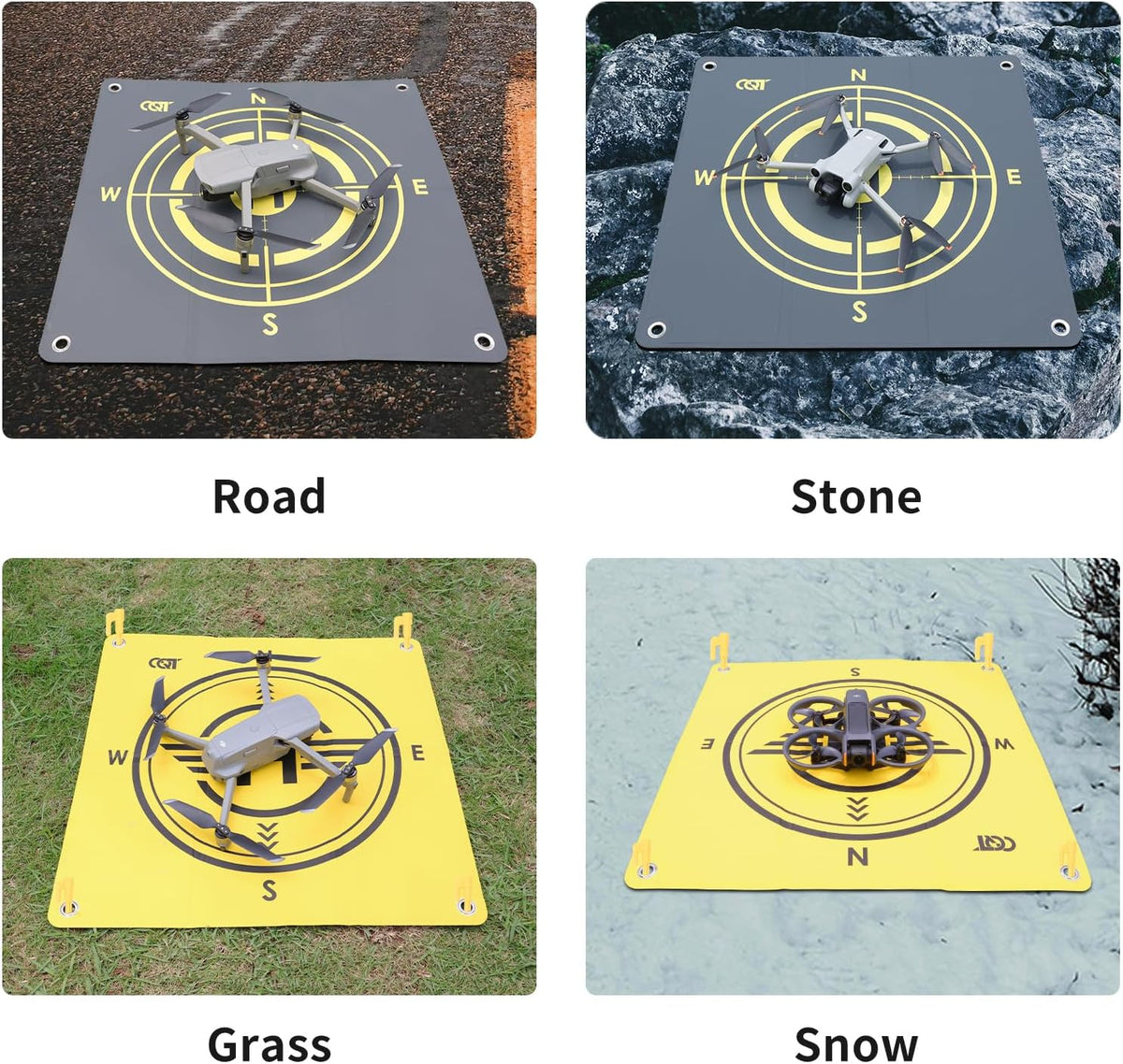 Drone Landing Pad Universal Waterproof Weighted Portable Fast-Foldable Helipad Launch for DJI Avata 360 Mavic 3 4