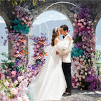 Arch Backdrop Stand, 7.2ft & 6ft, Metal Wedding Arch Stand, White