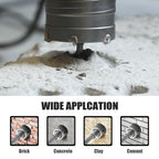 GRIXLEN 5-1/8 inch / 130mm Concrete Hole Saw with SDS Plus Shank Rod
