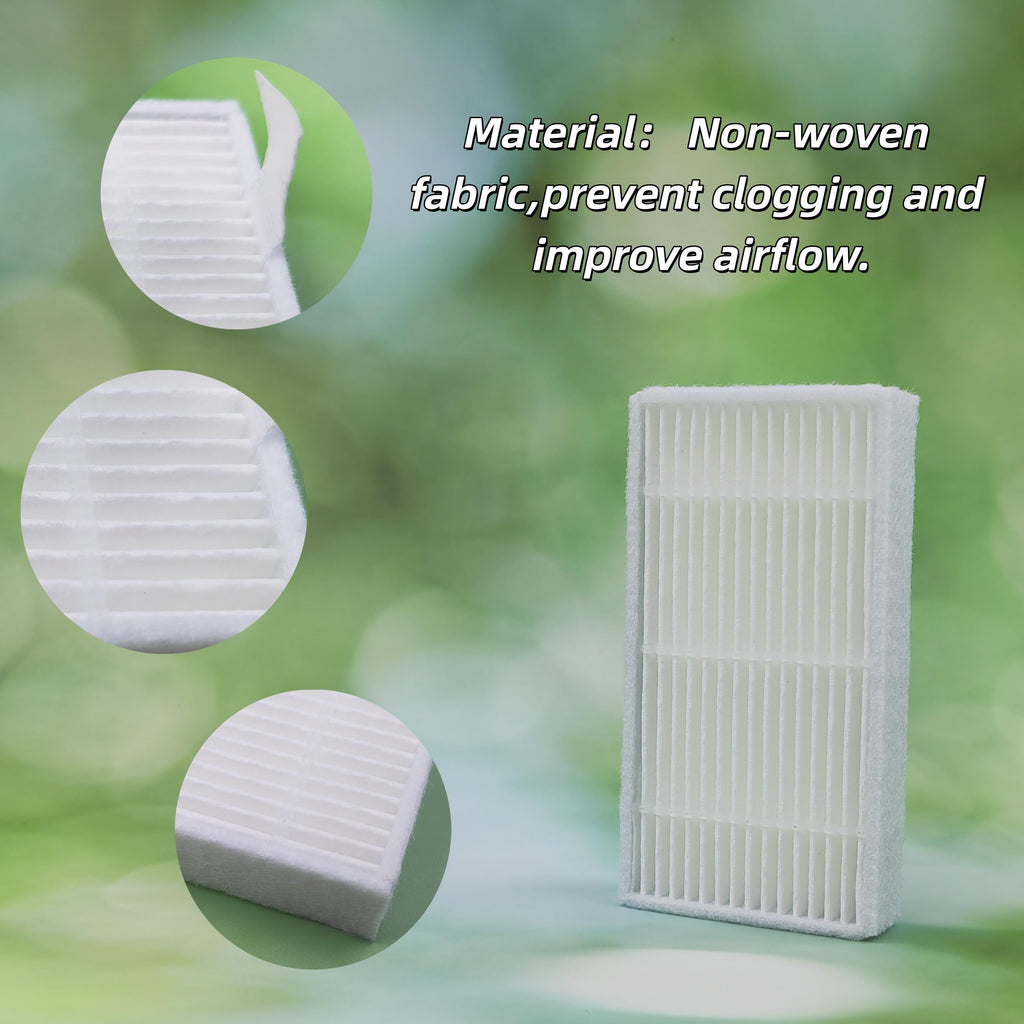 10pcs HEPA Filter for ILIFE Robot Vacuum, Hepa filter 80mm x 40mm x 15mm