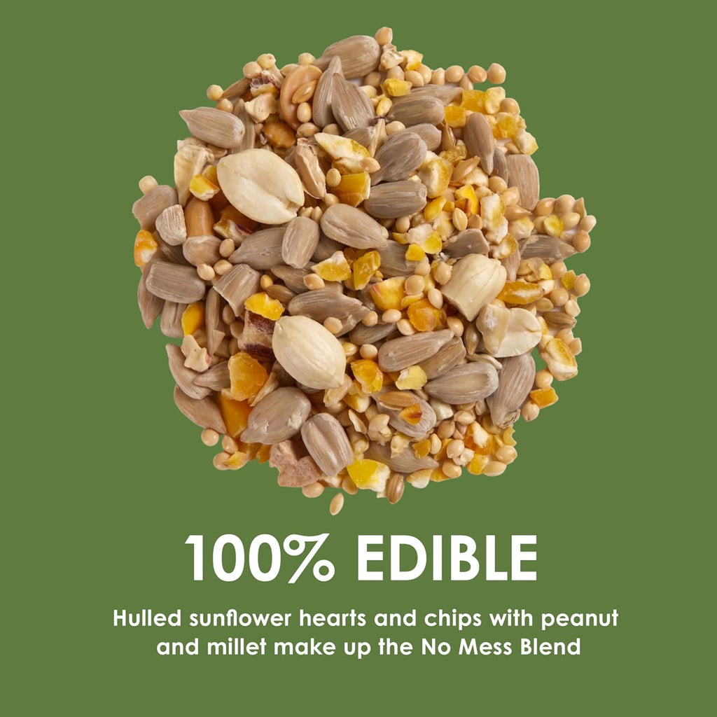 Ultimate No Mess Blend Wild Bird Seed Blend 9.75 Pounds | Less cleanup, 100% edible. For Cardinals, Chickadees