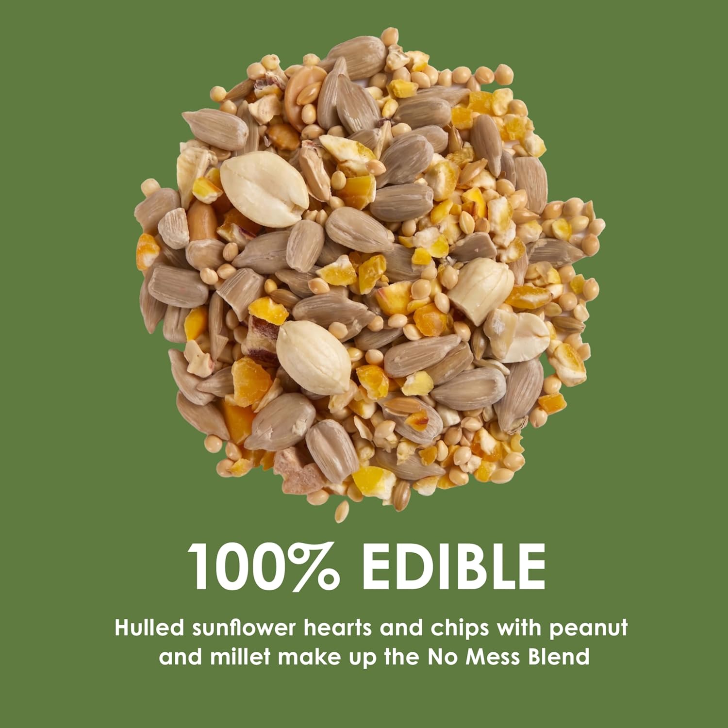 Ultimate No Mess Blend Wild Bird Seed Blend 9.75 Pounds | Less cleanup, 100% edible. For Cardinals, Chickadees