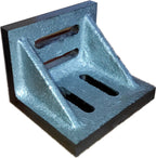 HHIP 3402-0300 3" x 2-1/2" x 2" Slotted Angle Plate, Webbed Silver