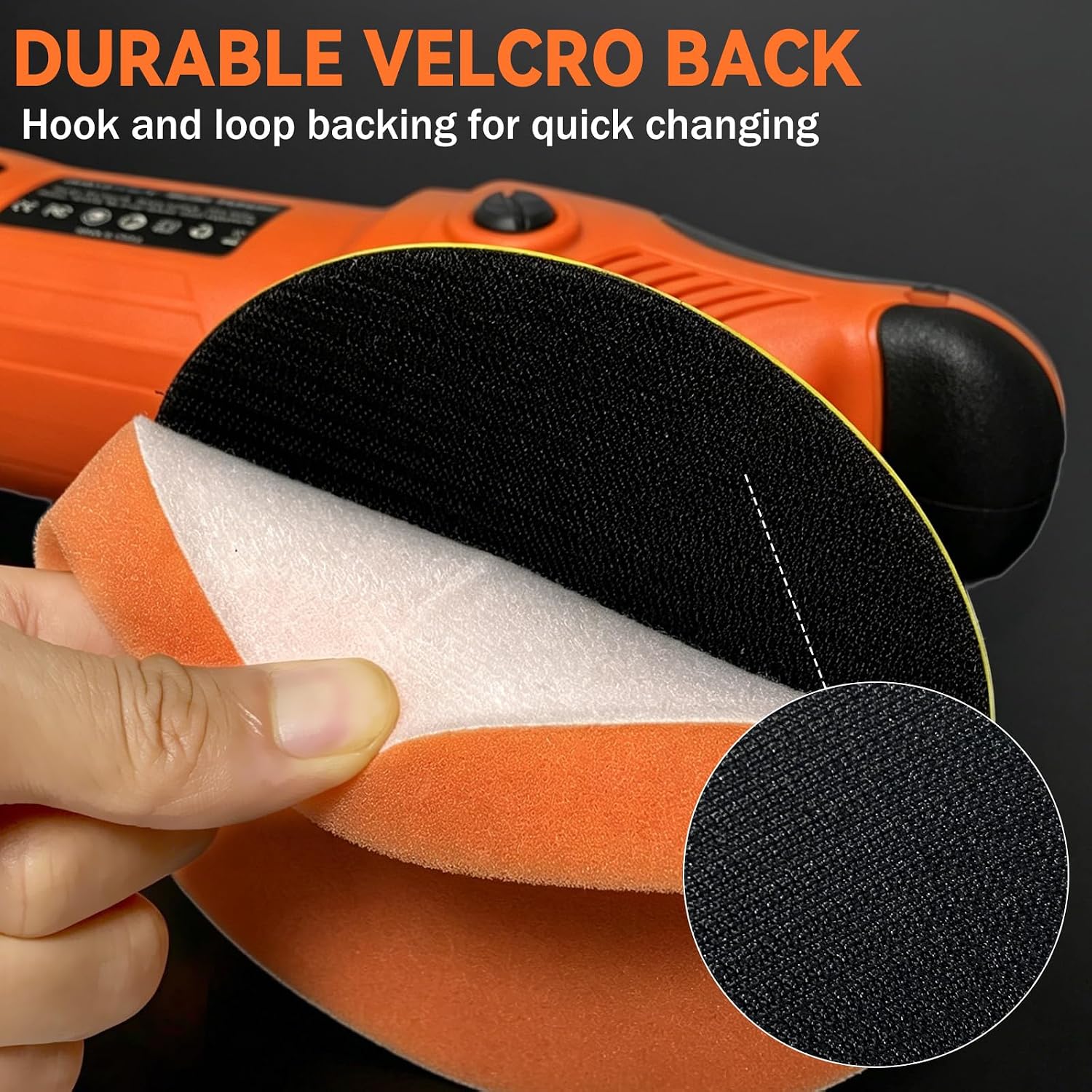 Car Buffer Polisher, 6 Inch Dual Action Polisher, 2500-6000RPM with 6 Variable Speed, Constant Power & Detachable