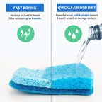 Non-Scratch Cellulose Scrub Sponges 12 Pack, Sponges Kitchen with Double-Side & Ergonomic Design for Dishes, Coated