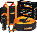 Nylon Recovery Kit with Hitch Receiver: 3" x 30' (35,000lbs) 100% Nylon Snatch Strap + 2" Shackle Hitch Receiver +