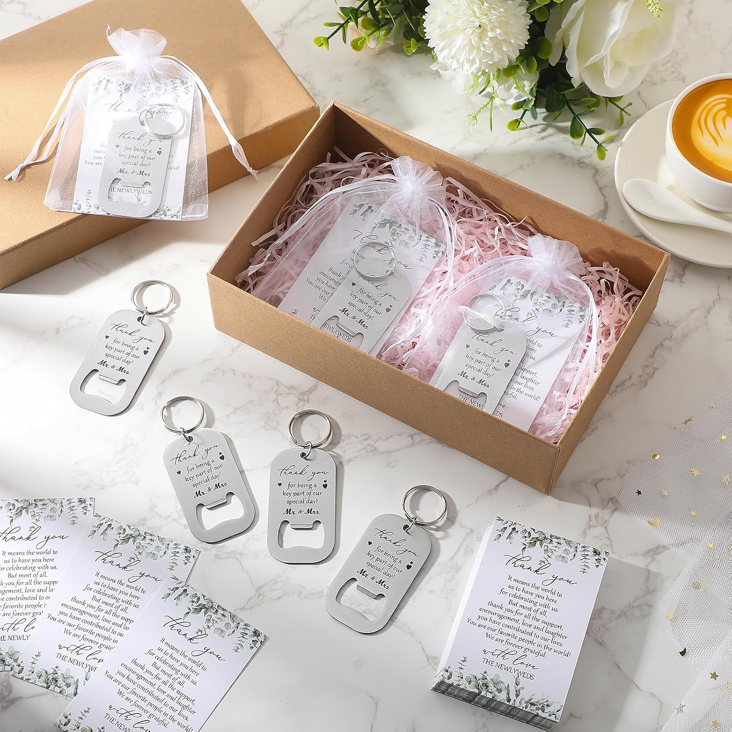 50 Sets Wedding Favors for Guests, Thank You Gifts for Guests