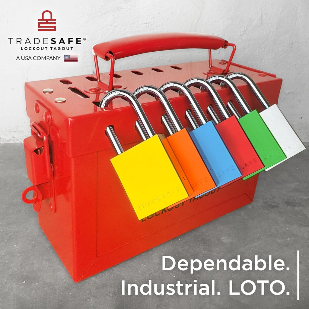 Lockout Tagout Locks Set - 10 Green Aluminum Loto Locks, Lock Out Tag Out Padlocks Keyed Alike, 2 Keys Per Lockout