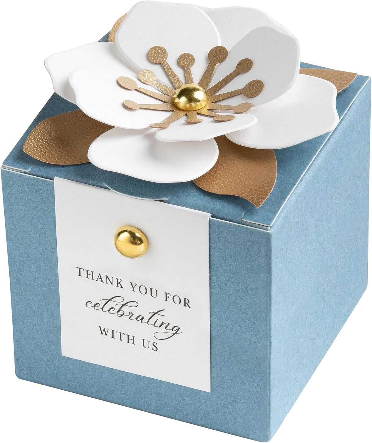 20 PCS Favor Boxes, Dusty Blue Candy Boxes 2.55x2.55x2.55
