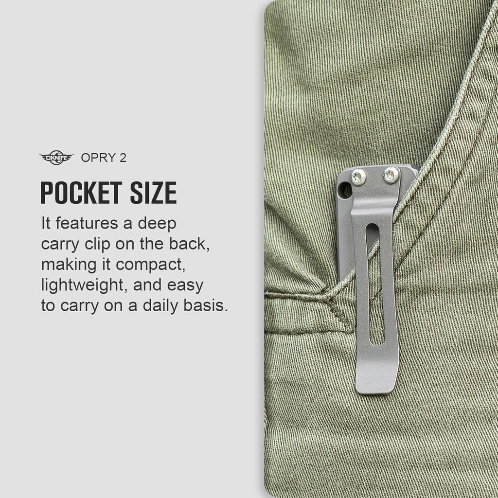 Opry Titanium EDC Pry Bar Multitool with Bottle Opener | Titanium Pry Tool with Bottle Opener, Hex Wrench