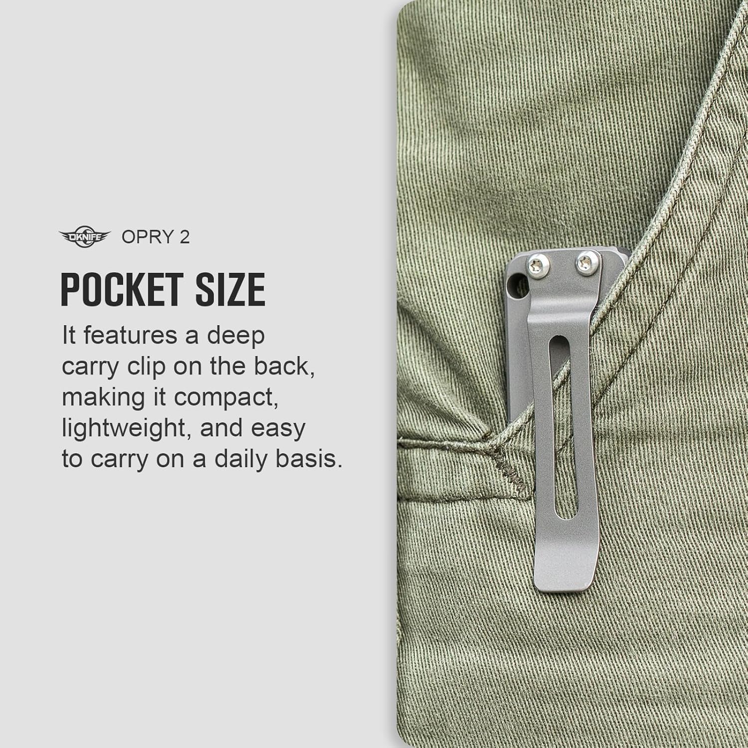 Opry Titanium EDC Pry Bar Multitool with Bottle Opener | Titanium Pry Tool with Bottle Opener, Hex Wrench
