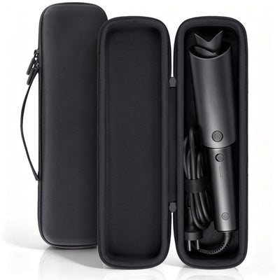 for TYMO CURLPRO Automatic Rotating Curling Iron Hard Travel Case, Black