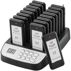 Restaurant Pager System, Wireless 500m Long Range Lineup Waiting Queue Signal, Guest Customer Calling Beepers with