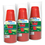 EcoSave Compostable Party Cups, 18 oz, 16 Count (Pack of 3), 48 Total