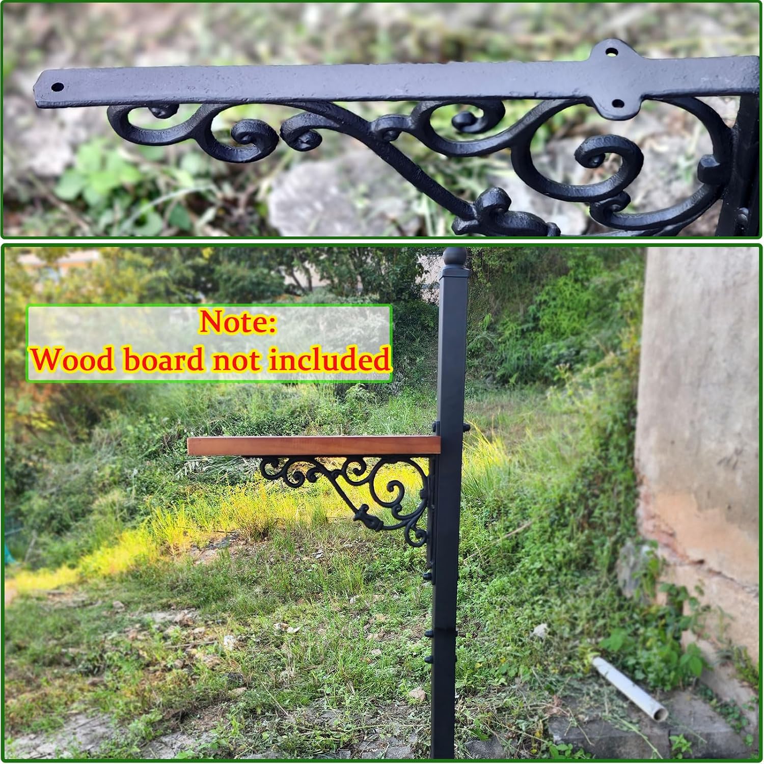 40.2-53" H Heavy Duty Outdoor Mailbox Post, Steel Mailbox Stand, Mounting Stand for Concrete