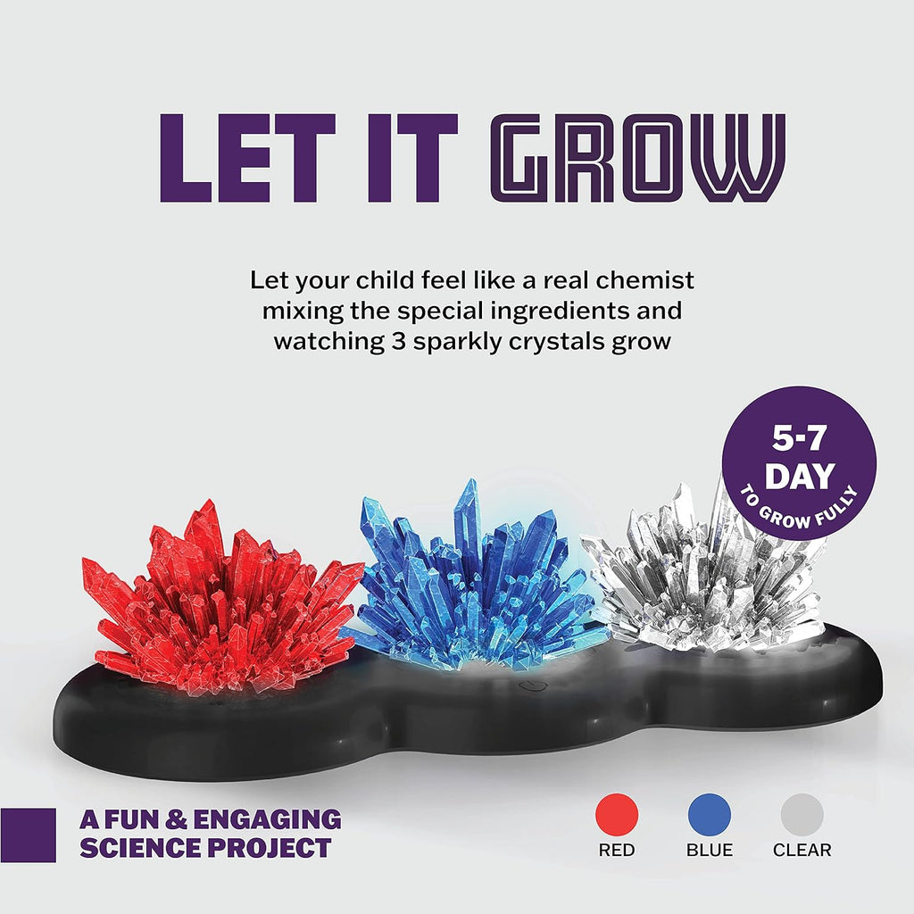 Light-up Crystal Growing Kit for Kids - Science Kits for Kids Age 8-12 - 6 7 8 9 10 Year Old Boy Birthday Gifts