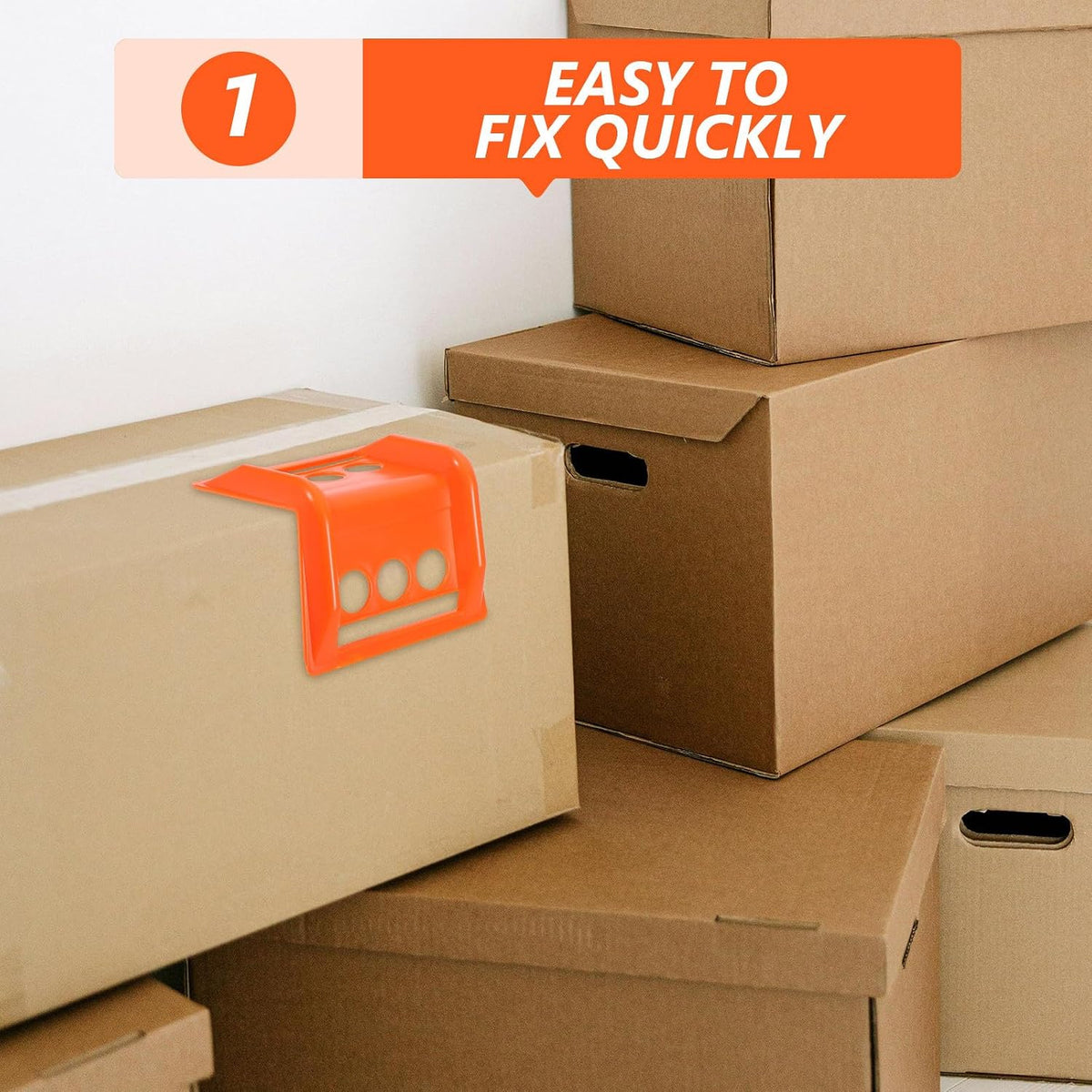 Reusable Plastic Packaging Edge Protectors for Cargo Edges and Pallets