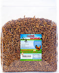 Dried Black Soldier Fly Larvae (5lb), 100% Natural Non-GMO, Treat for Chickens, More Calcium Chicken Feed Than Mealworms