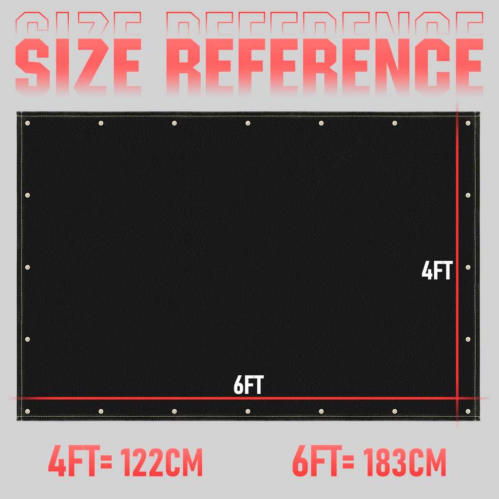Silicone Coating Fiberglass Welding Blanket 4 x 6ft