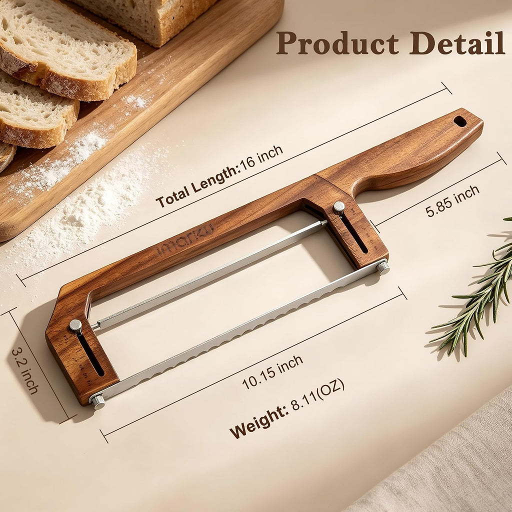 10 inch Sourdough Bread Slicer,Rigid Serrated Blade Bread Knife