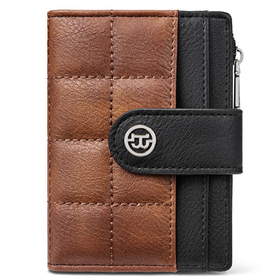 Small Wallet for Women RFID Blocking Leather Compact Card Holder