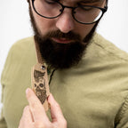 Beard Comb for Men (Half Skull)