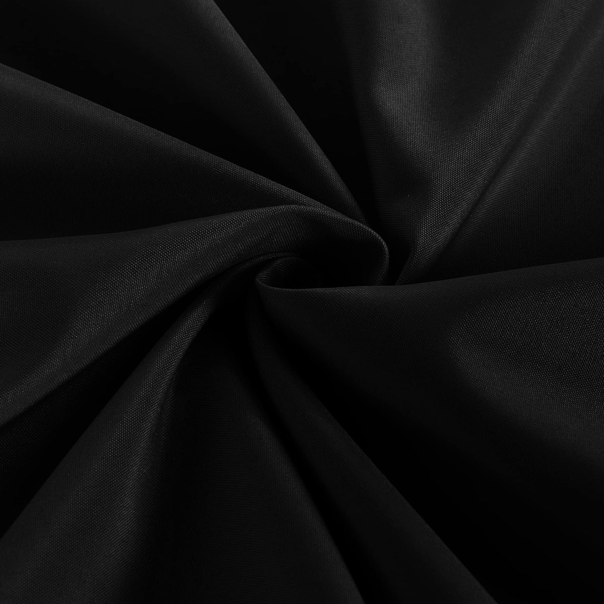 Black Tablecloth Fitted for 6ft Rectangle Table - Water Resistant Polyester Table Cover for Indoor/Outdoor Use, 72x30