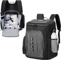 Roller Skate Bag, Ice Skate Bag Backpack with Multiple Pockets | Back Shoe Pocket, Top Helmet Pocket, Padded Shoulder