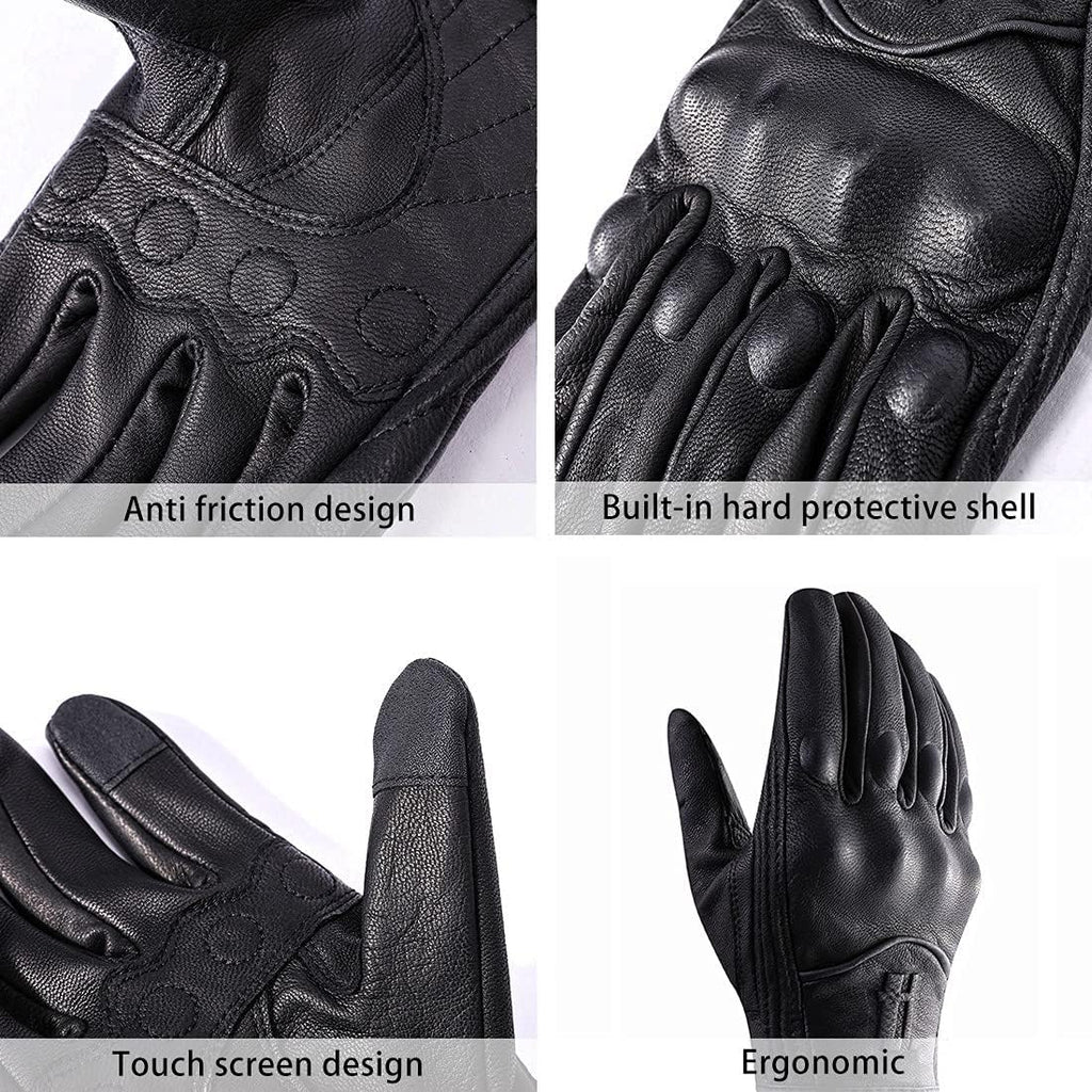 Womens Full Finger Touchscreen Motorcycle Gloves GL016