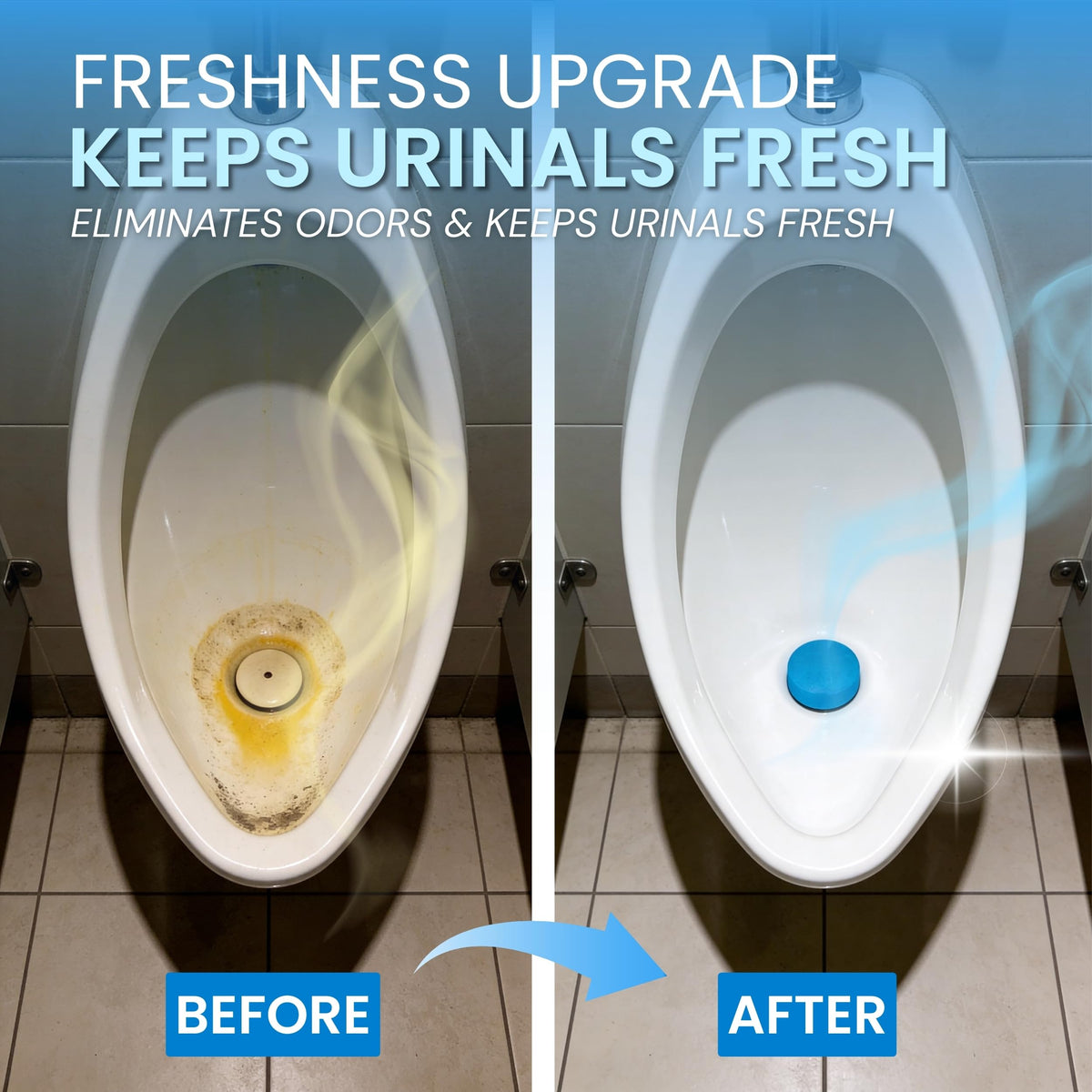 Urinal Cakes 12 Pack – Ocean Breeze Urinal Deodorizer Blocks & Urinal Pucks
