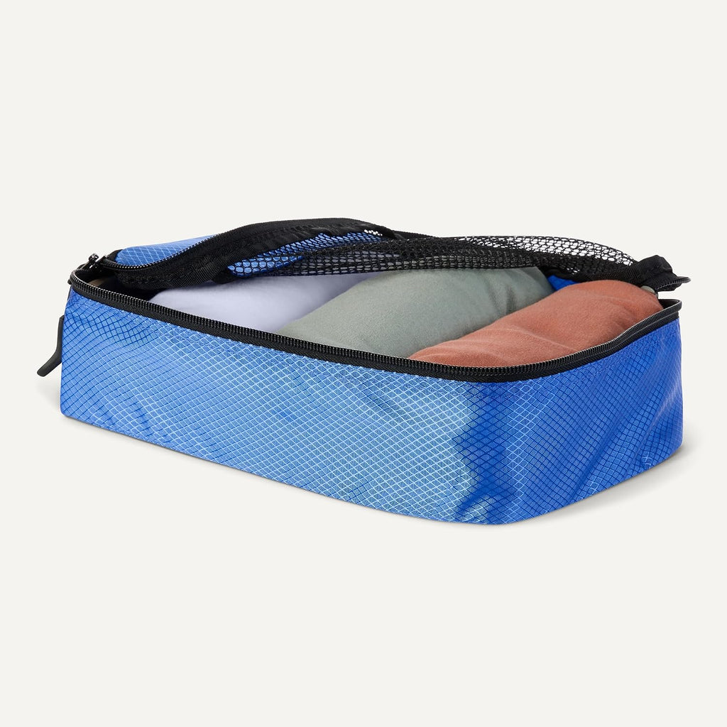 4-Piece Packing Cubes Travel Accessories Set, Space-Saving Luggage Organizers with Double Zipper, Mesh Top