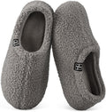 Women's Fuzzy Curly Fur Fleece Lining Memory Foam Loafer Slippers | Non-slip,indoor and
