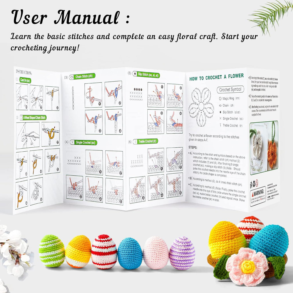 113 Piece Crochet Kit with Yarn Set– 1600 Yards Assorted Yarn for Knitting and Crochet, 73PCS Crochet Accessories Set