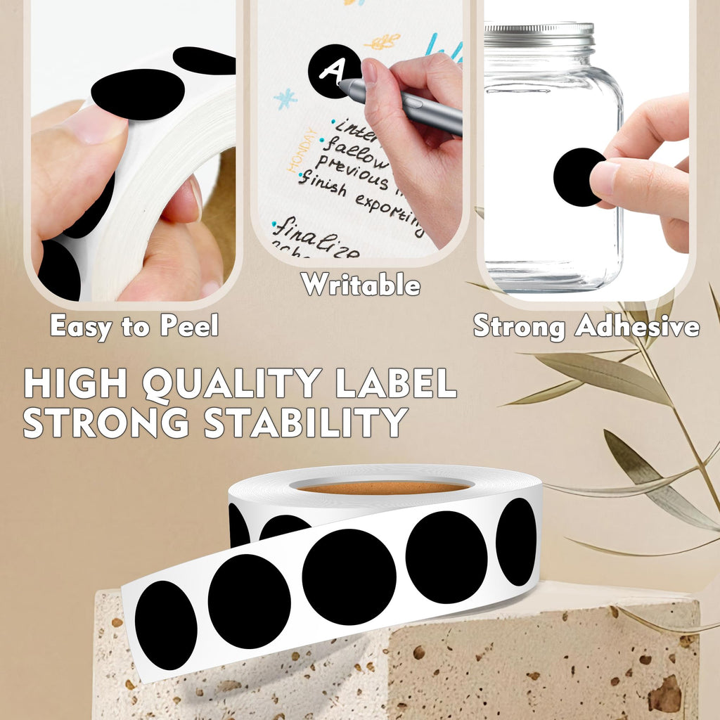 3/4" Dot Stickers Round Sticker, 4 Rolls 4000PCS Circle Stickers