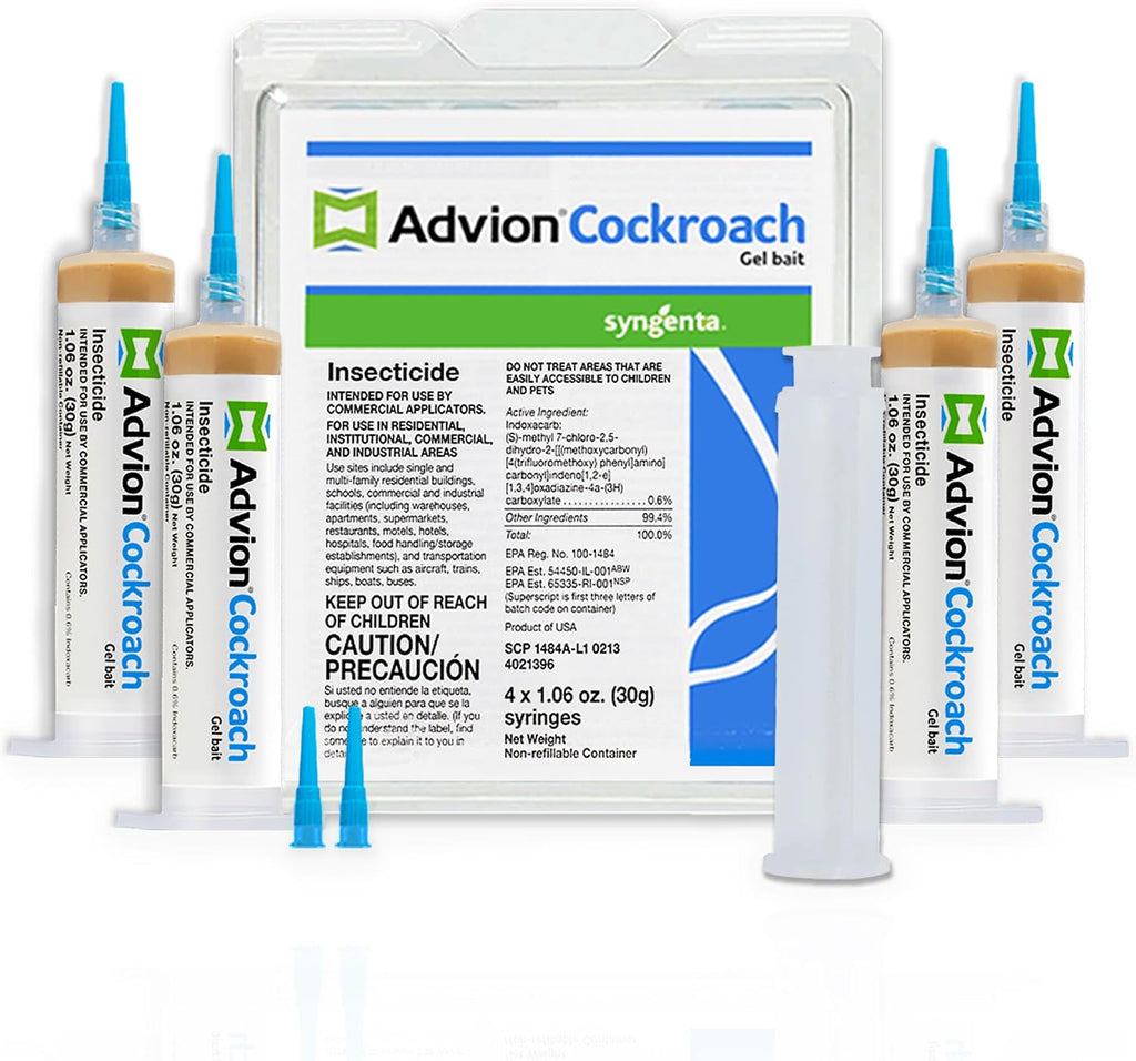 383920 Advion Cockroach Gel Bait 4 X 30 Gram Tubes Roach Control