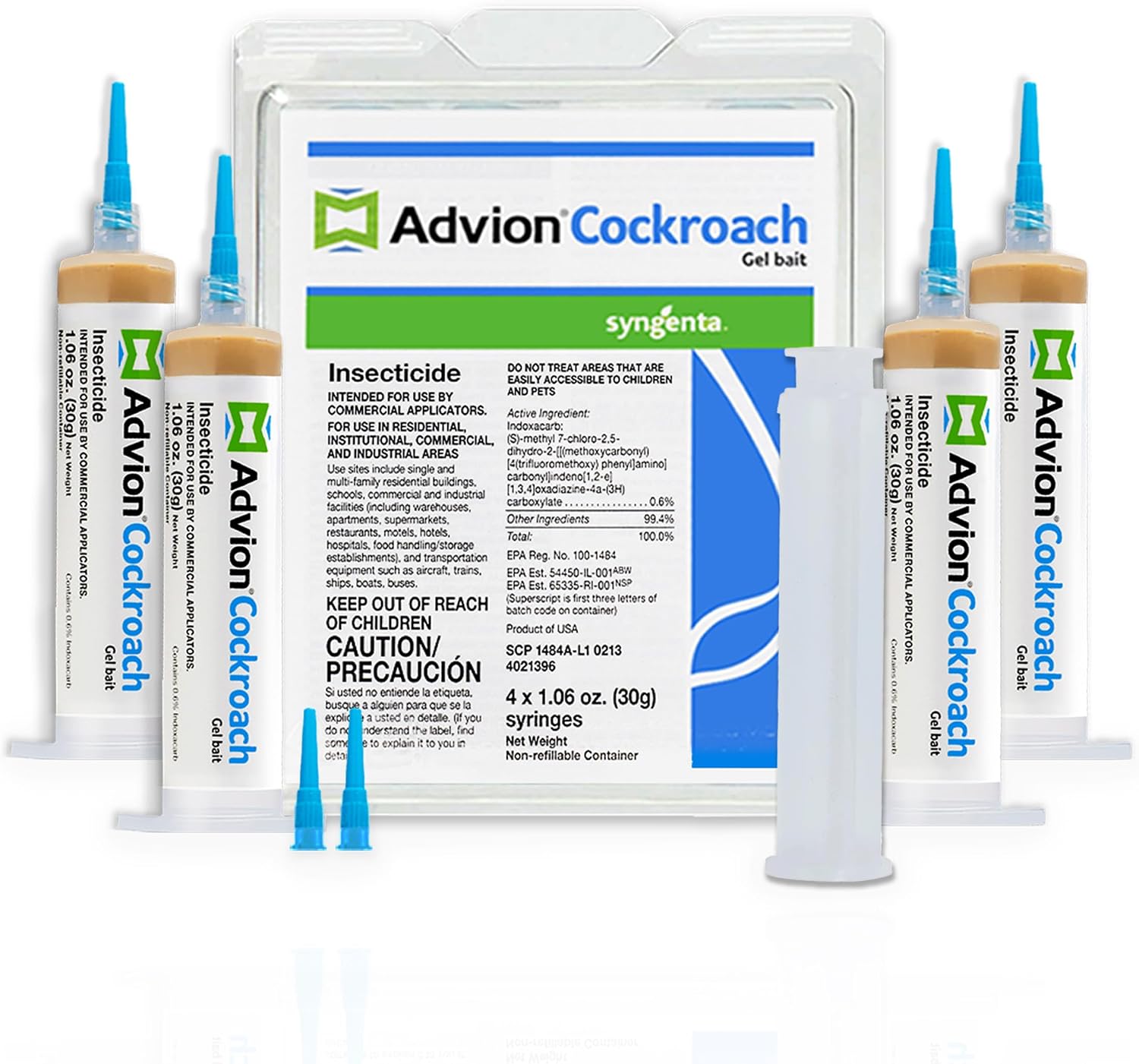 383920 Advion Cockroach Gel Bait 4 X 30 Gram Tubes Roach Control